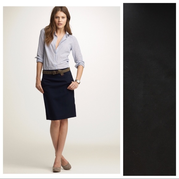 J. CREW Black Wool Pencil Skirt - 10 - Picture 1 of 5